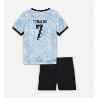 Portugal Cristiano Ronaldo #7 Replika babykläder Bortaställ Barn EM 2024 Kortärmad (+ korta byxor)